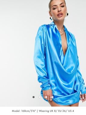 Slinky Vibrant Blue Dress